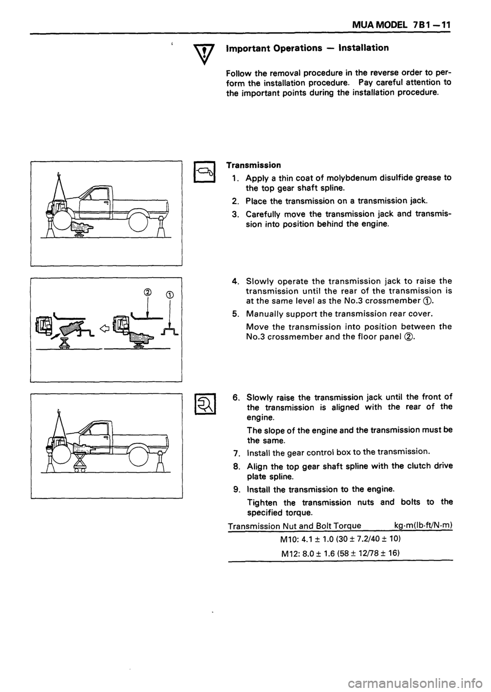ISUZU TF SERIES 1993  Workshop Manual 