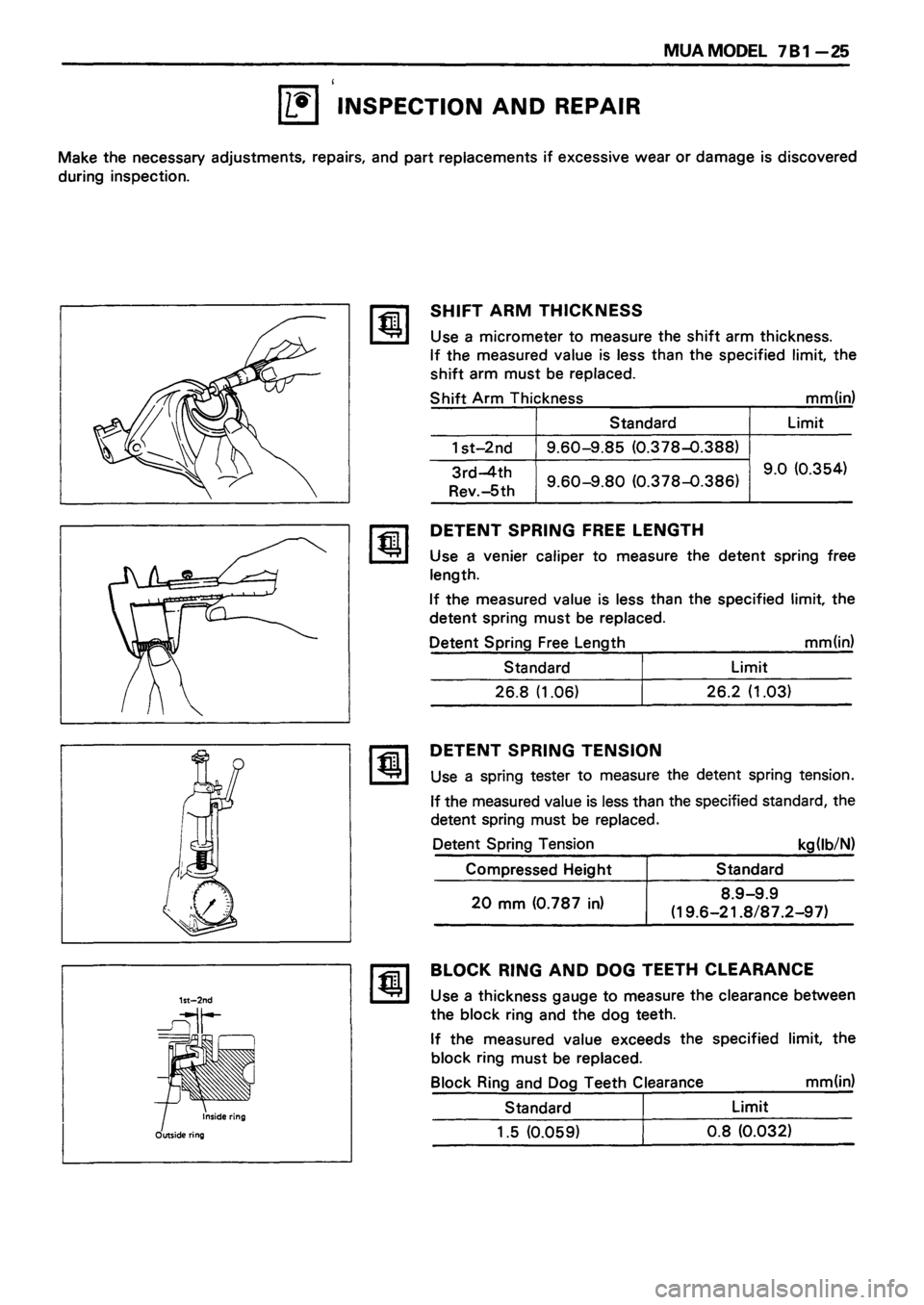 ISUZU TF SERIES 1993  Workshop Manual 