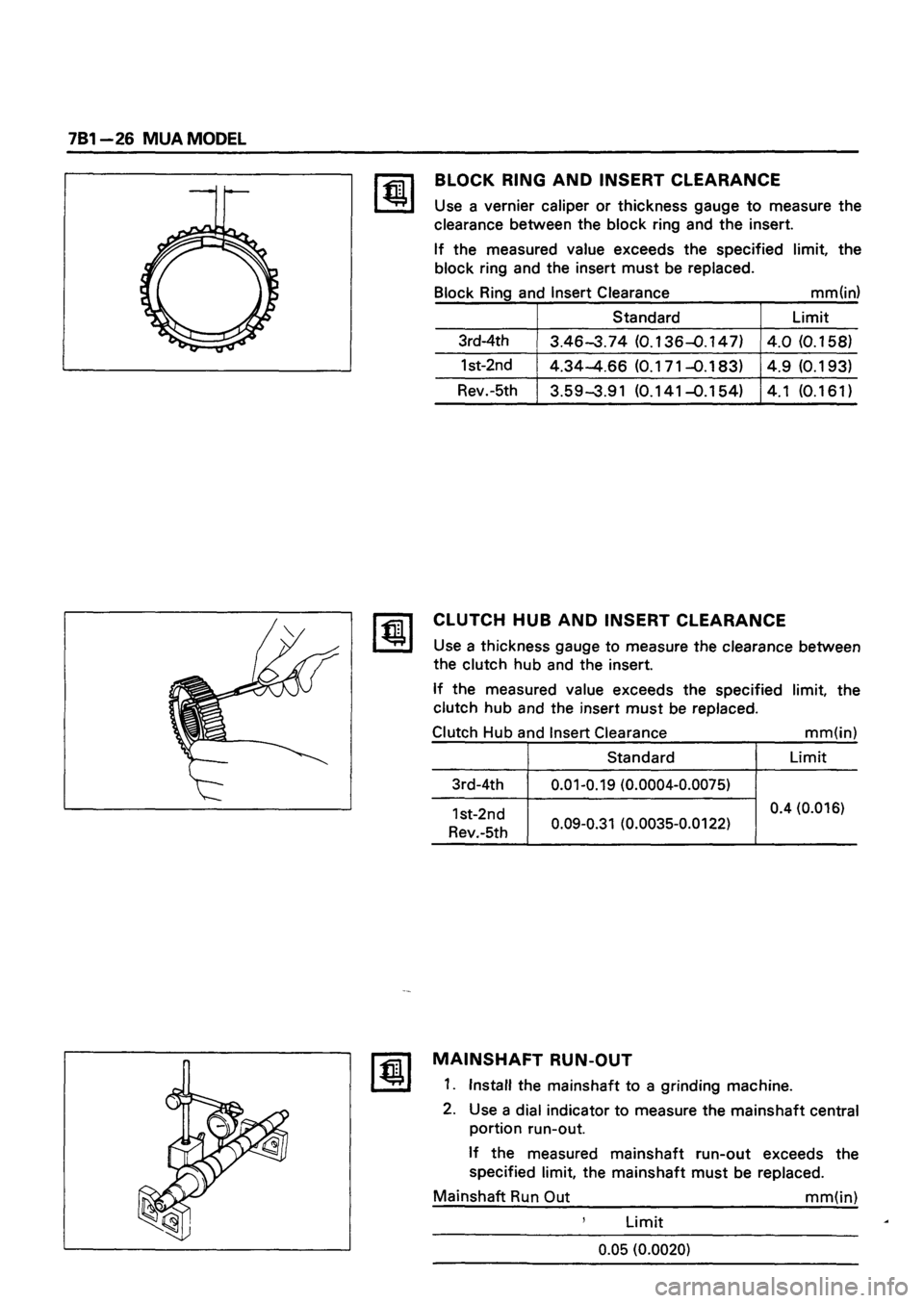 ISUZU TF SERIES 1993  Workshop Manual 