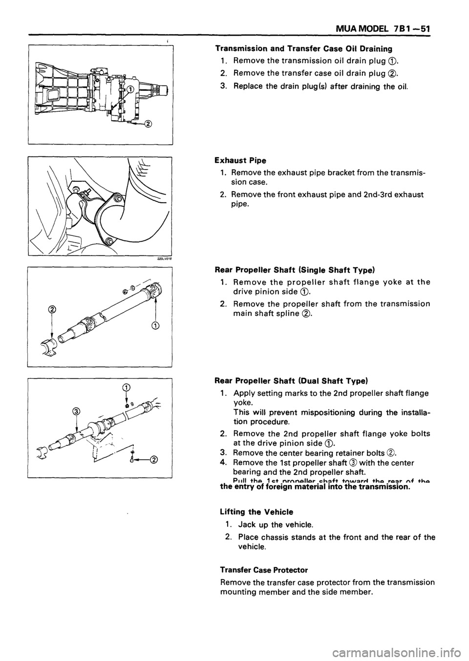 ISUZU TF SERIES 1993  Workshop Manual 