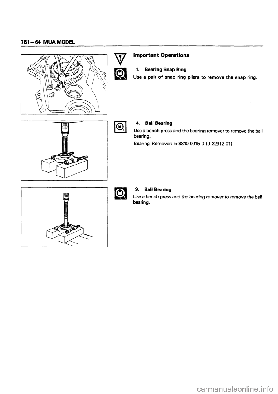 ISUZU TF SERIES 1993  Workshop Manual 