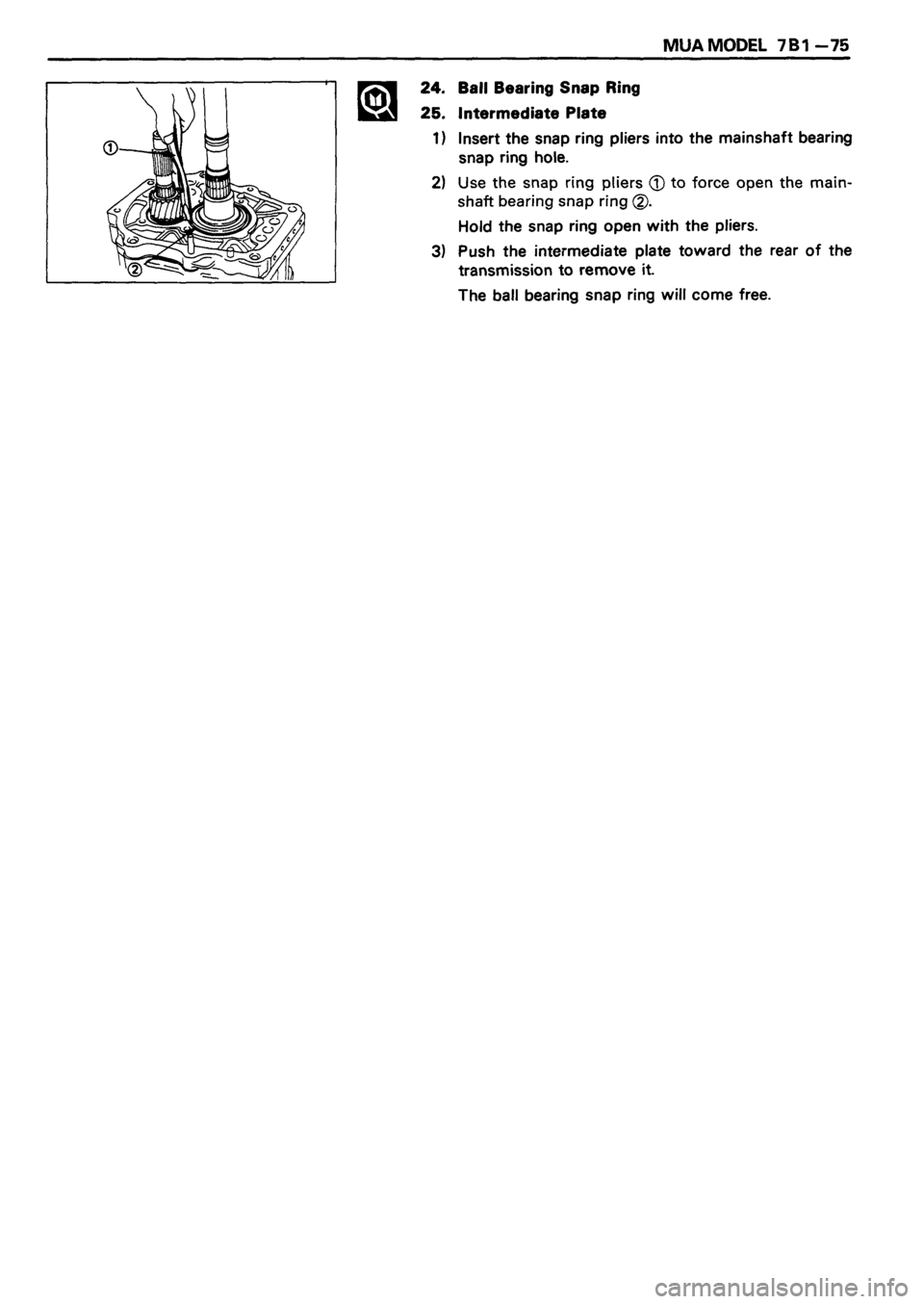 ISUZU TF SERIES 1993  Workshop Manual 