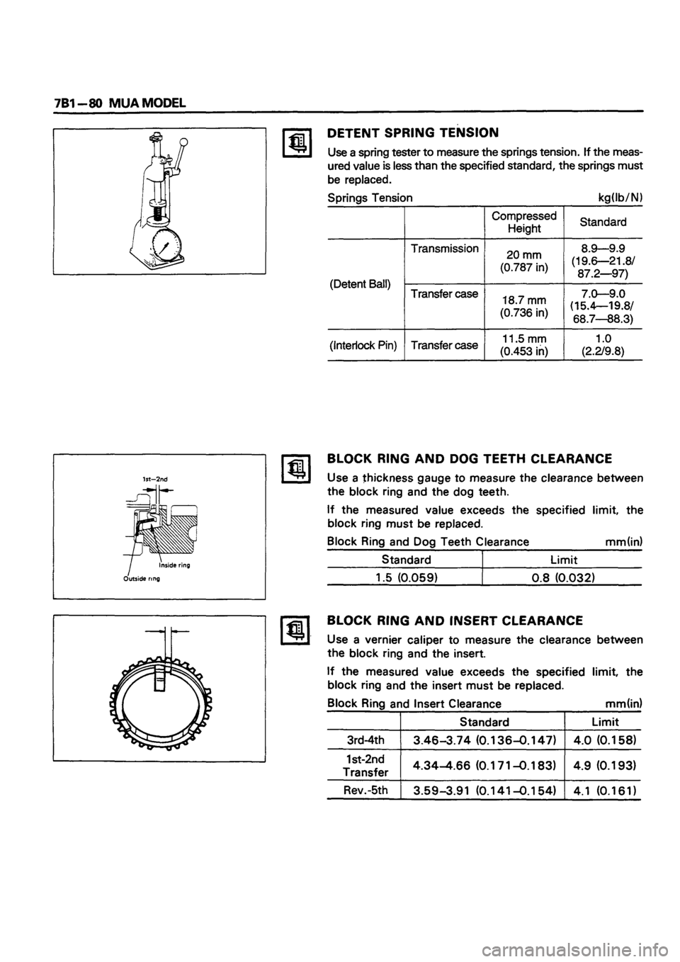 ISUZU TF SERIES 1993  Workshop Manual 