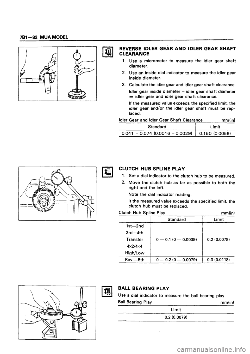 ISUZU TF SERIES 1993  Workshop Manual 
