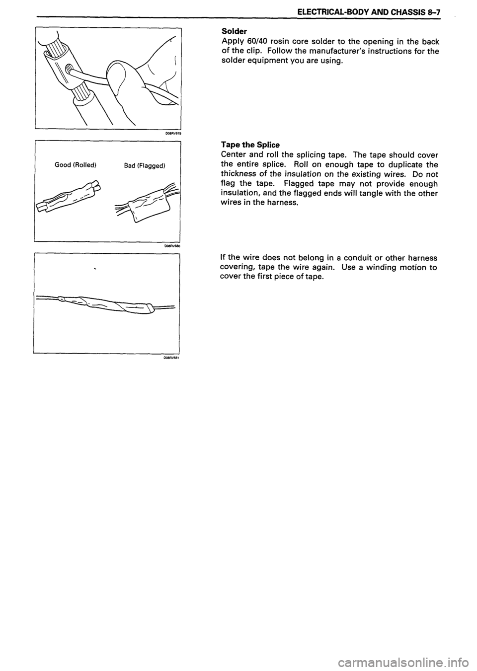 ISUZU TF SERIES 1993  Workshop Manual 