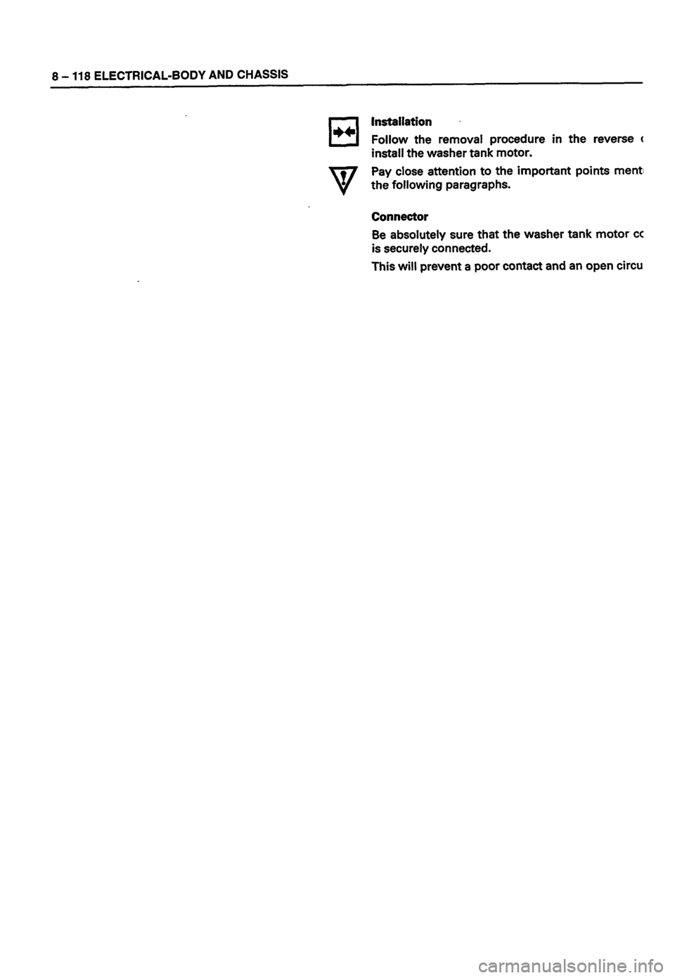 ISUZU TF SERIES 1993  Workshop Manual 