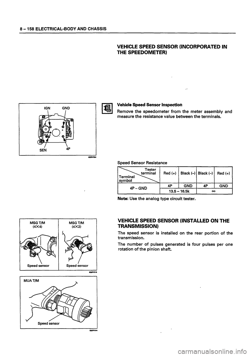 ISUZU TF SERIES 1993  Workshop Manual 