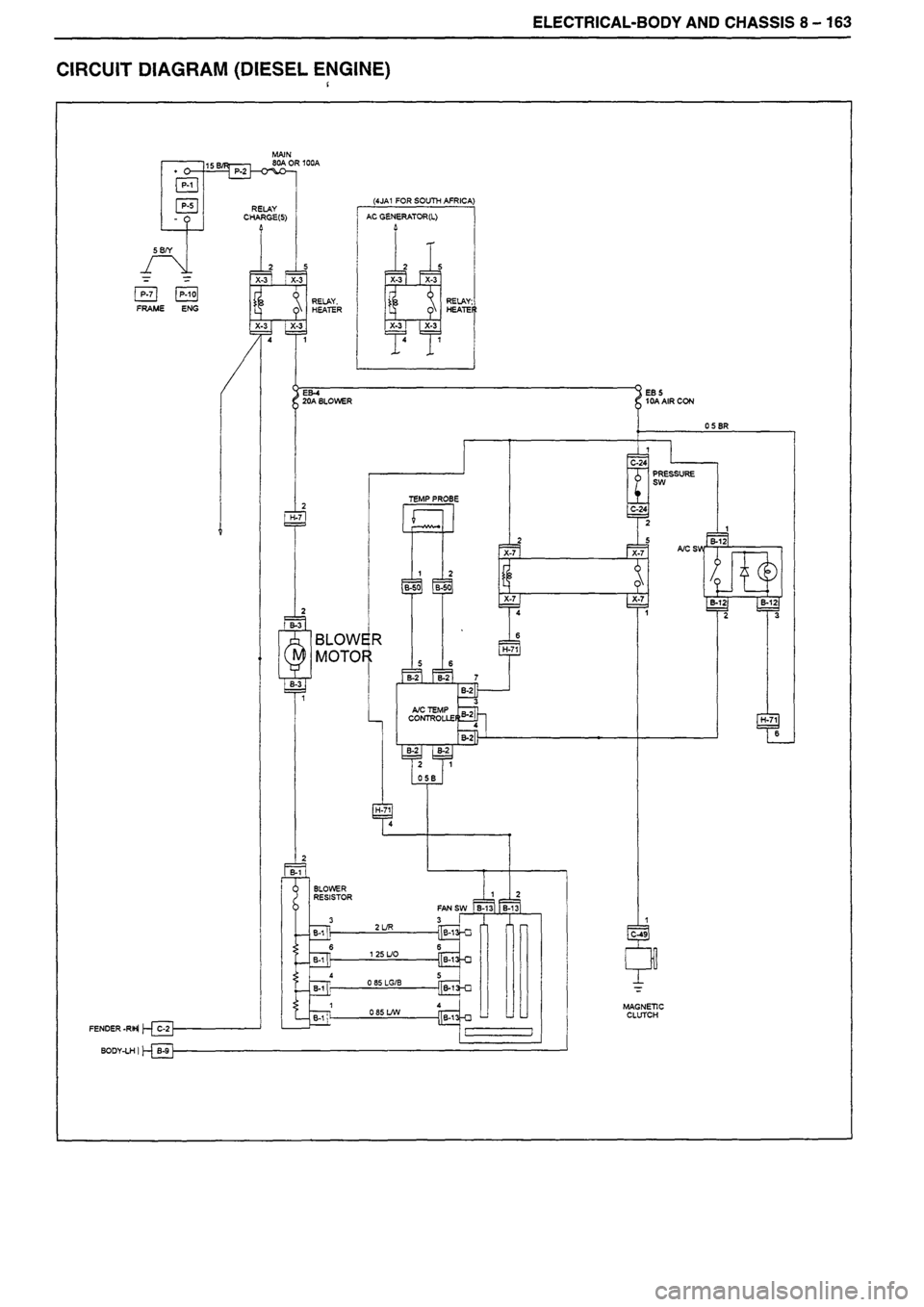 ISUZU TF SERIES 1993  Workshop Manual 