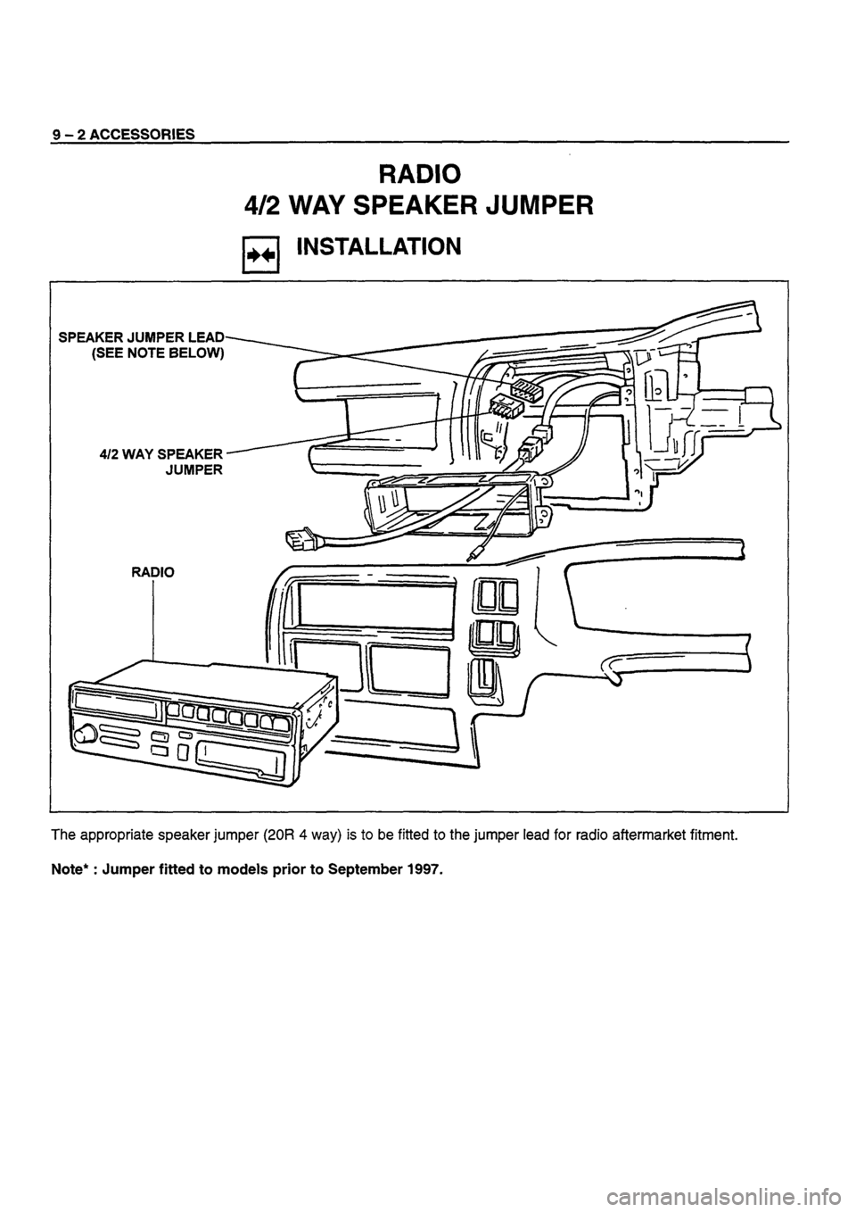 ISUZU TF SERIES 1993  Workshop Manual 