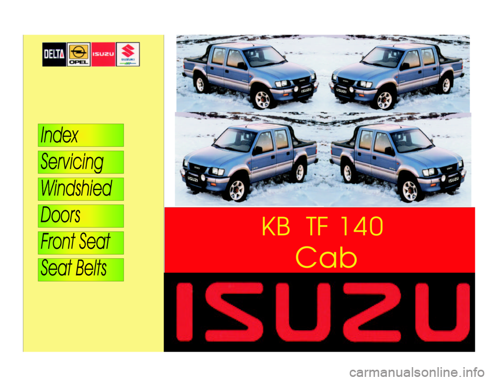ISUZU TF SERIES 1993  Workshop Manual CabKBTF140 