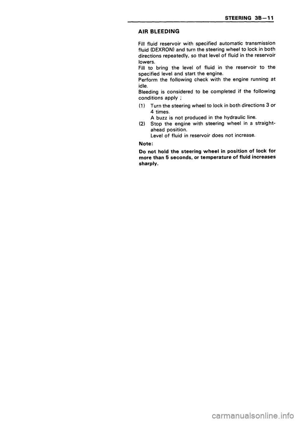 ISUZU TF SERIES 1993  Workshop Manual 
