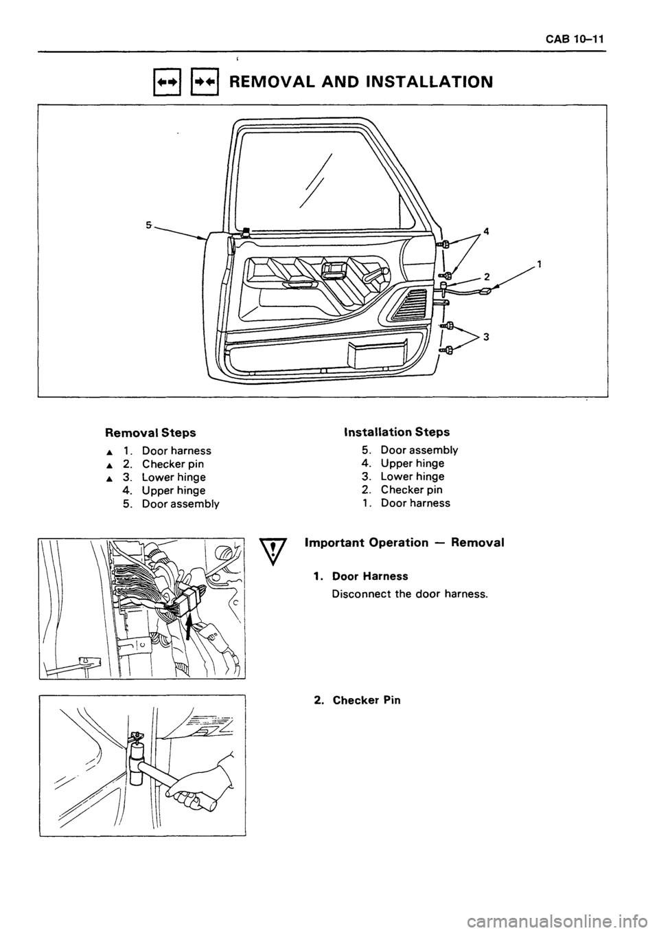 ISUZU TF SERIES 1993  Workshop Manual 