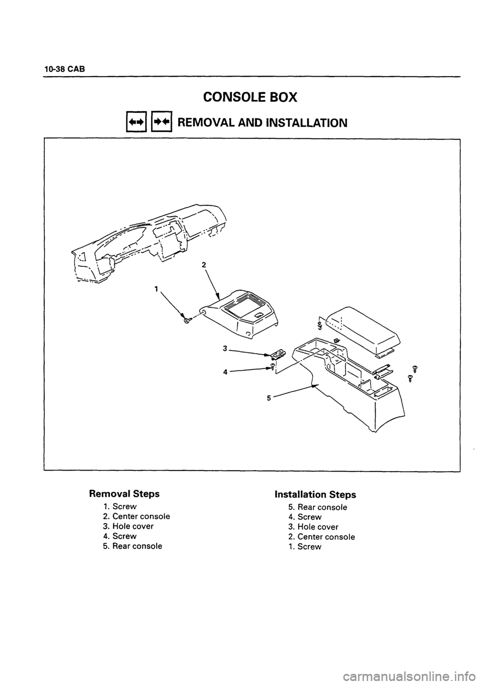 ISUZU TF SERIES 1993  Workshop Manual 