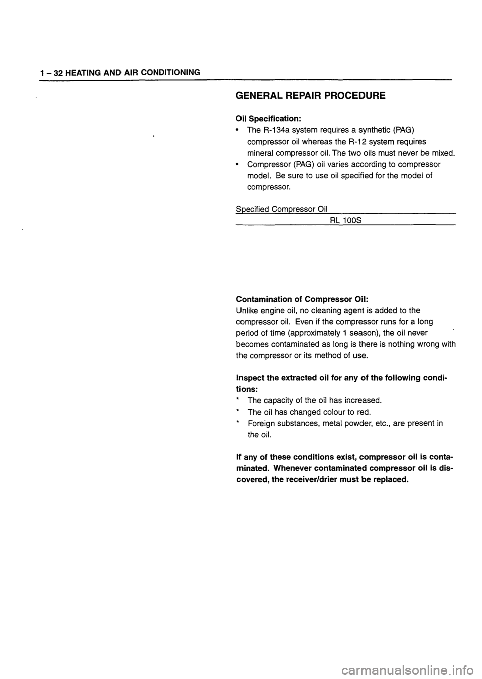 ISUZU TF SERIES 1993  Workshop Manual 