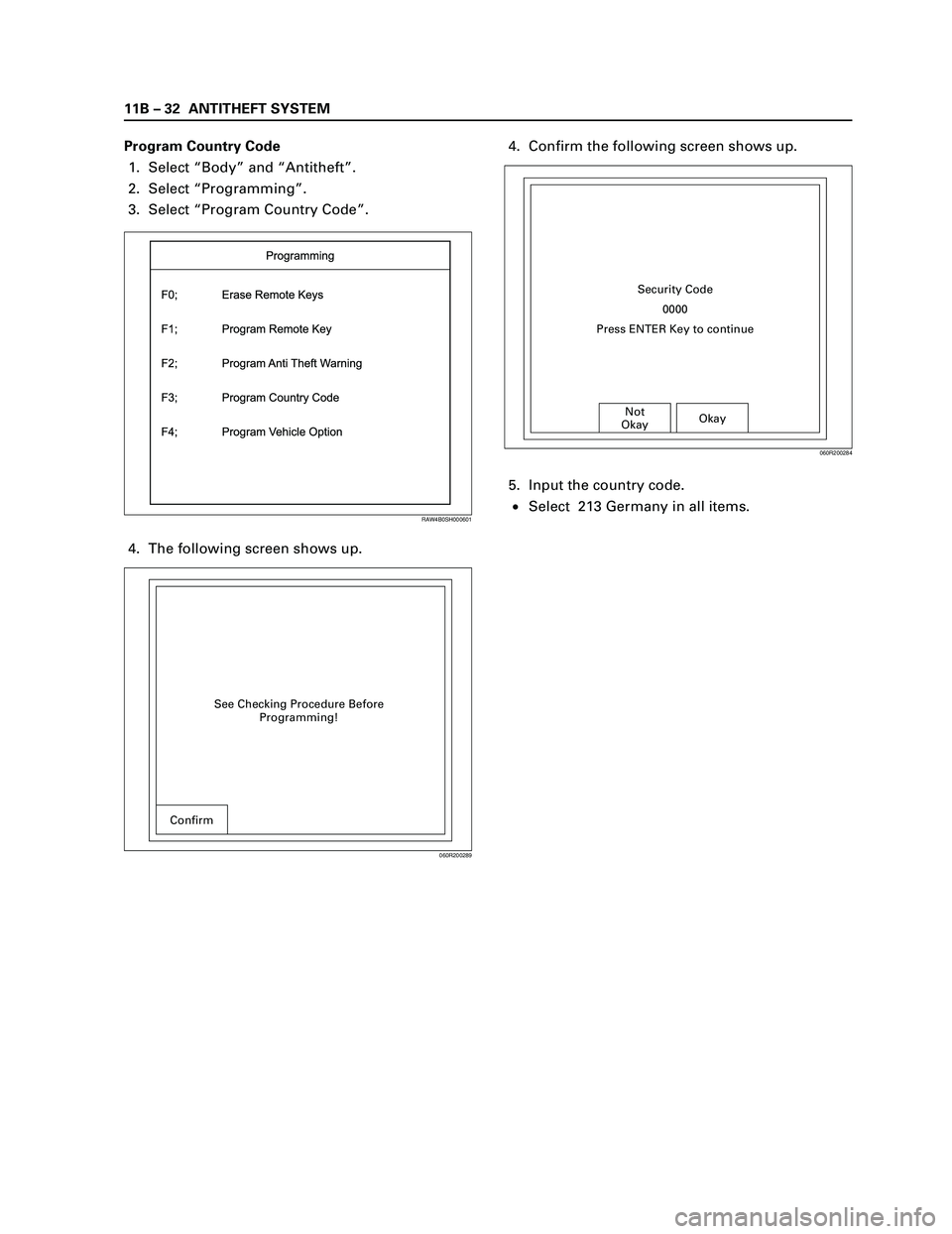 ISUZU TF SERIES 2004  Workshop Manual 11B 