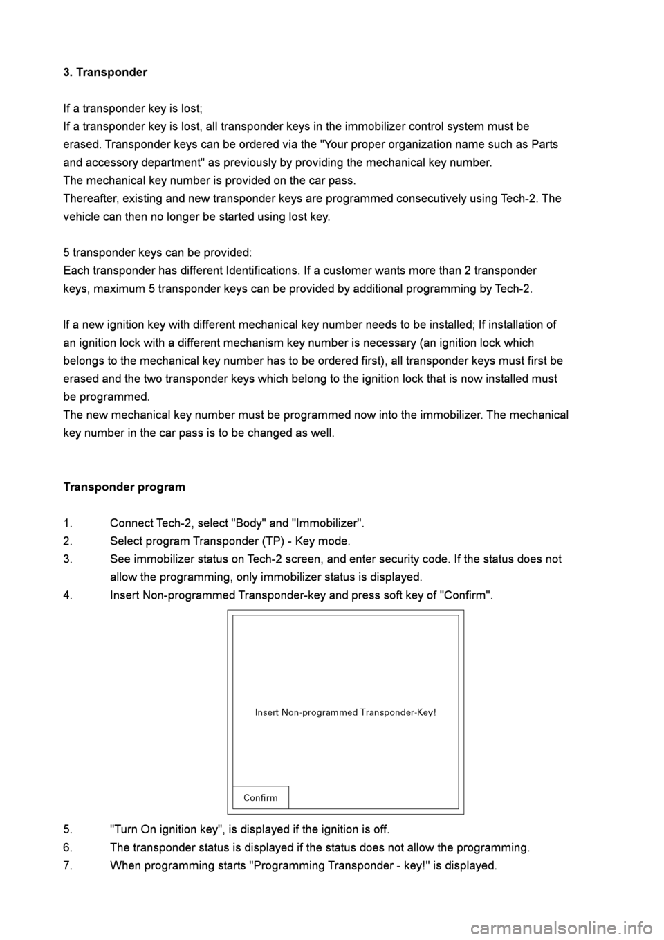 ISUZU TFR SERIES 1997  Workshop Manual 