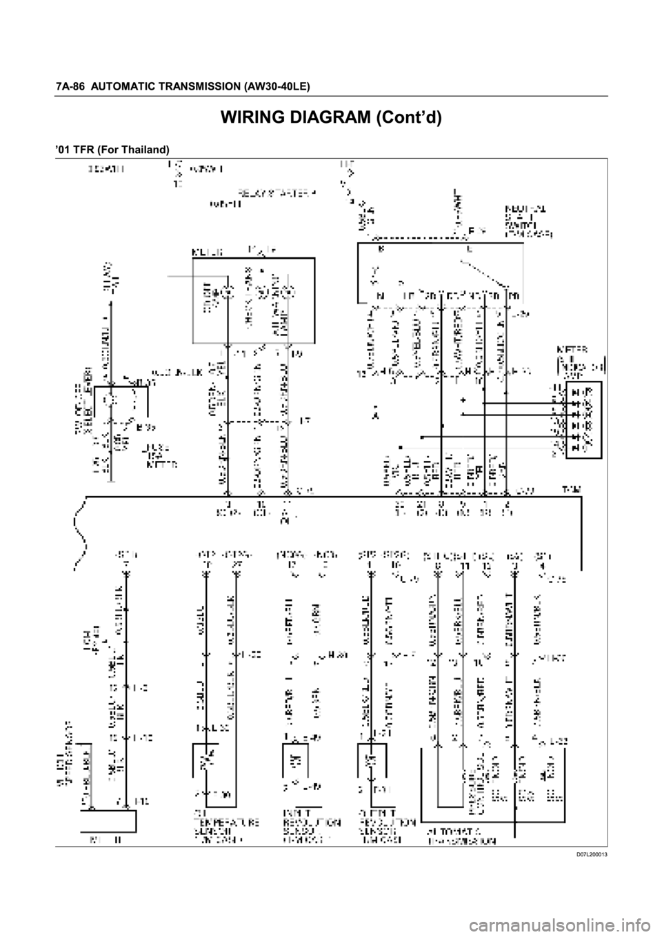 ISUZU TFR SERIES 1997  Workshop Manual 