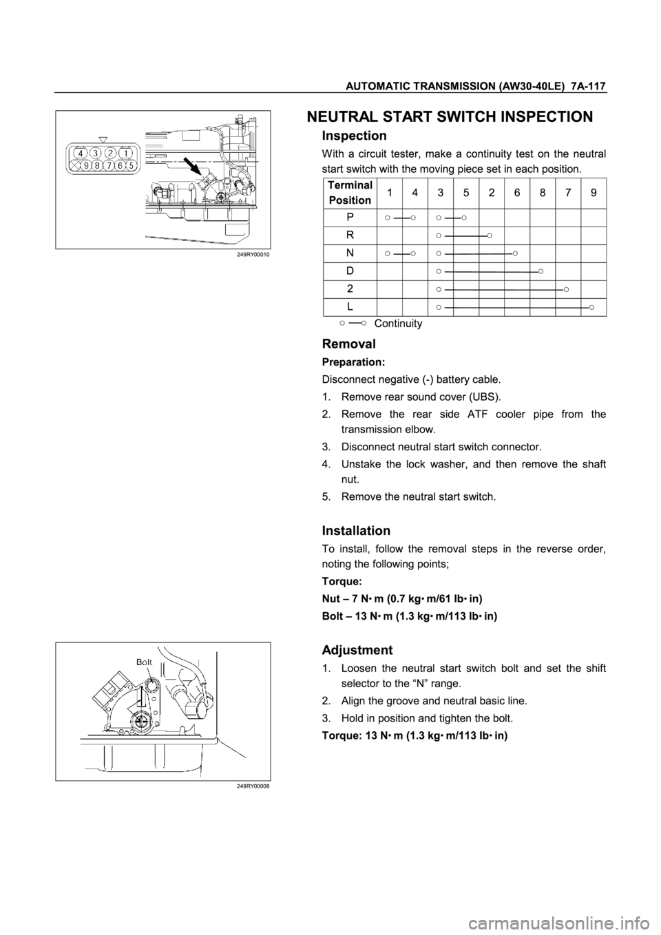 ISUZU TFR SERIES 1997  Workshop Manual ÓÓÓÓ
ÓÓ
ÓÓÓ Ó
ÓÓ
ÓÓ
ÓÓ
�
Ó� Ó
�
K
KK KK
KK KK
KK K
K
KK KK
KK KK
KK K
�
K
KK KK
KK KK
KK K 