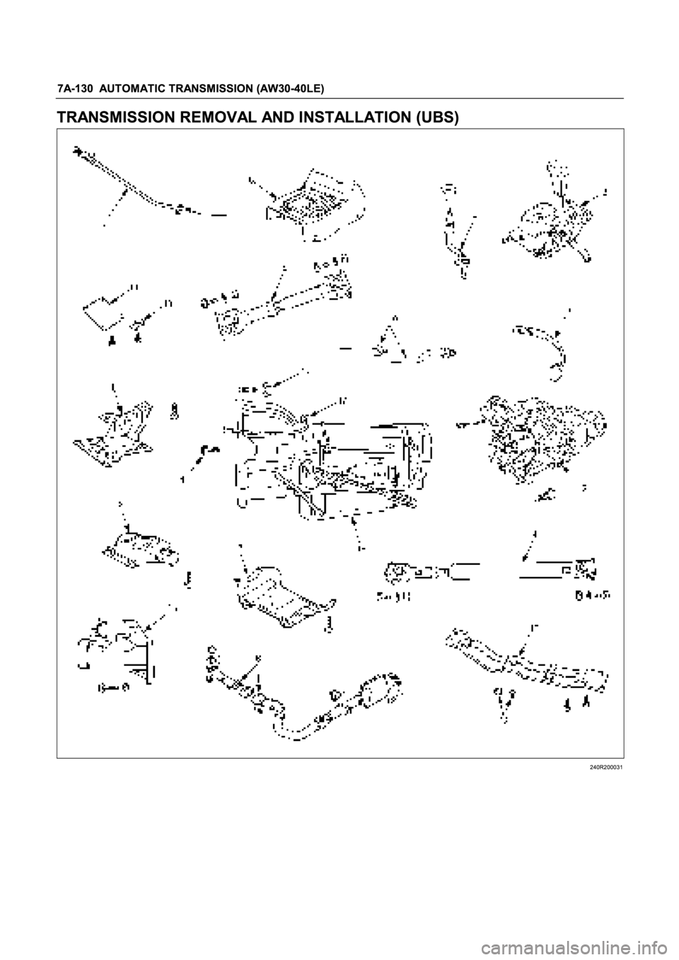 ISUZU TFR SERIES 1997  Workshop Manual 