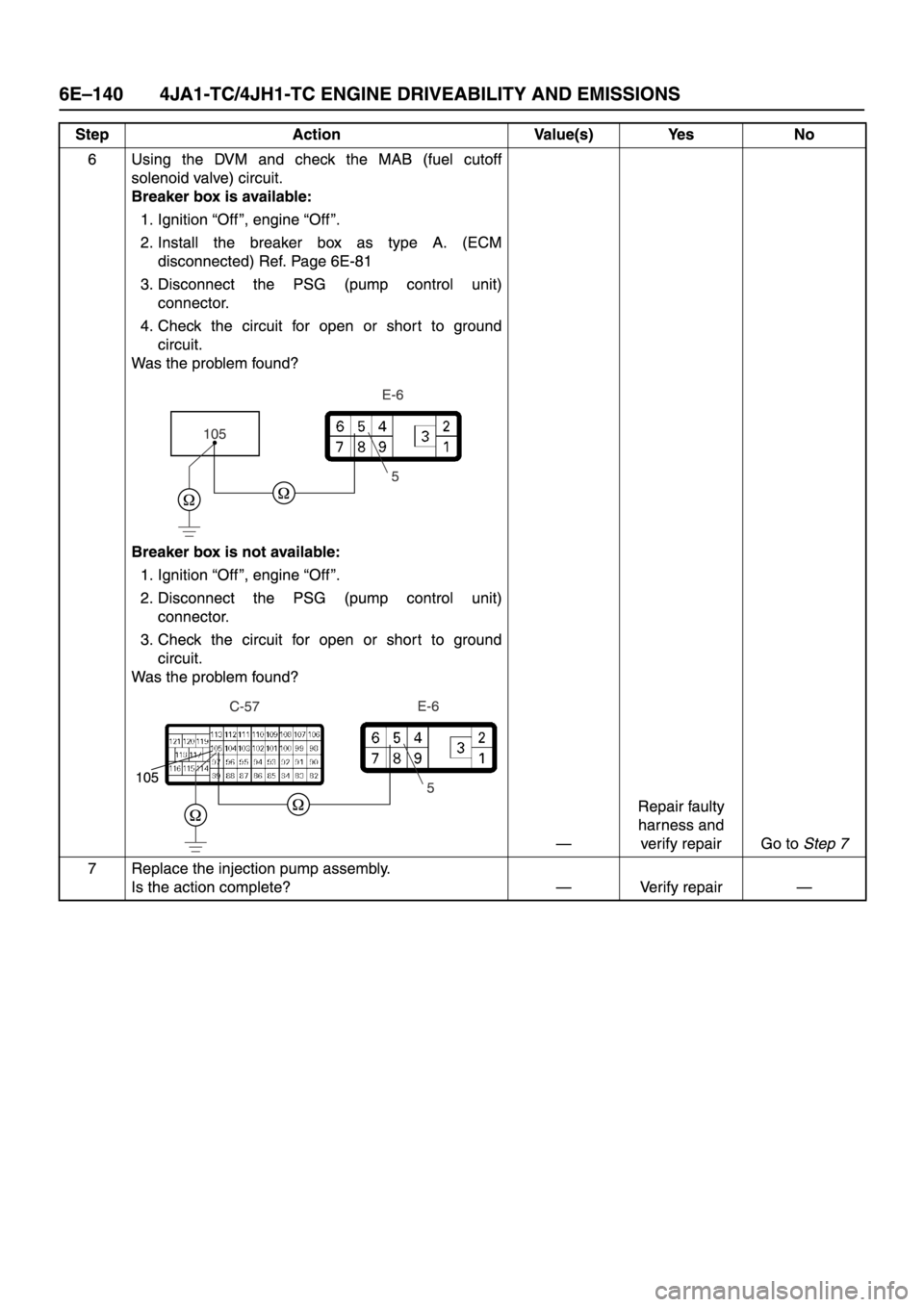 ISUZU TFR SERIES 1997  Workshop Manual 