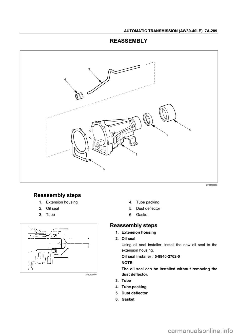 ISUZU TFR SERIES 1997  Workshop Manual �
�
� 