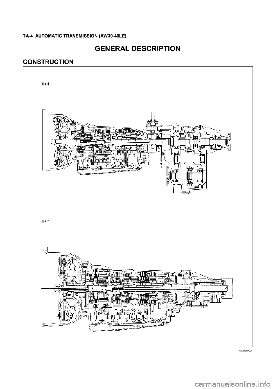 ISUZU TFR SERIES 1997  Workshop Manual 