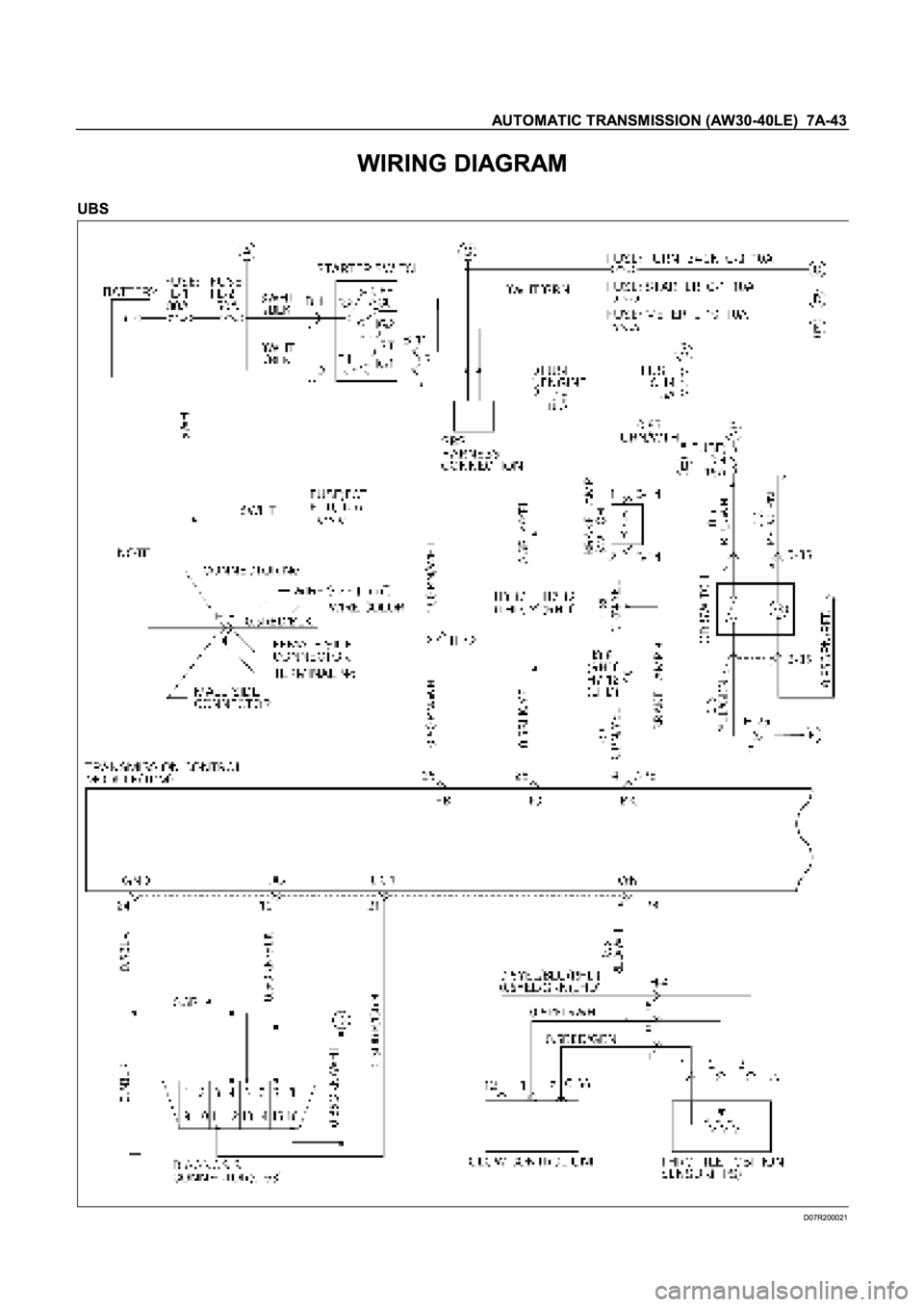 ISUZU TFR SERIES 1997  Workshop Manual 