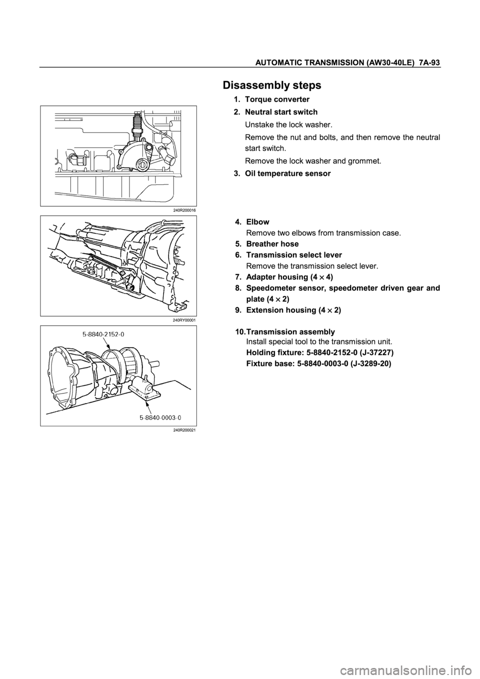 ISUZU TFR SERIES 1997  Workshop Manual �
��
��
�
�
� 