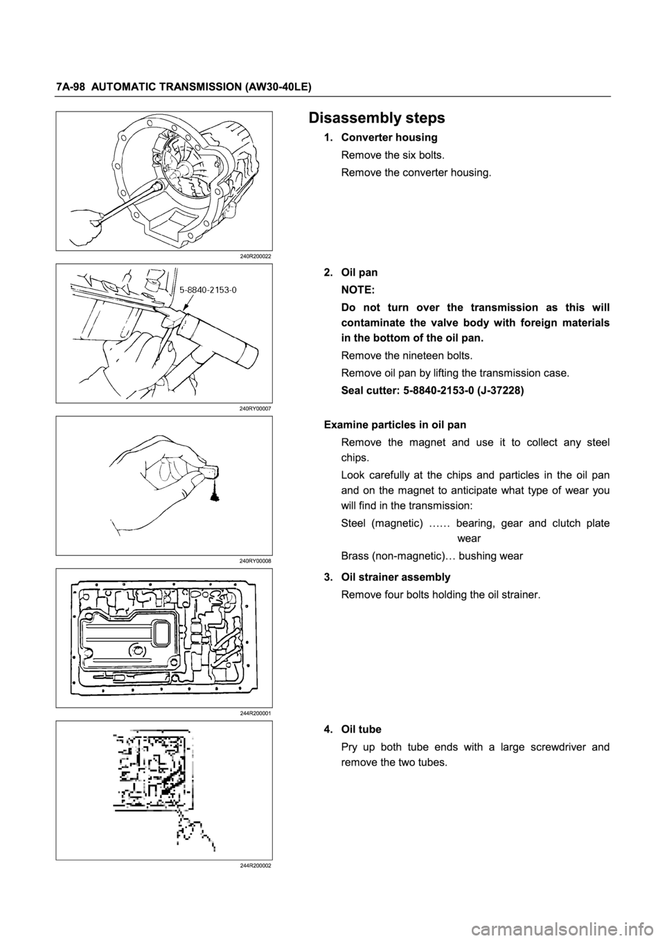 ISUZU TFR SERIES 1997  Workshop Manual �
�
�
�
� 