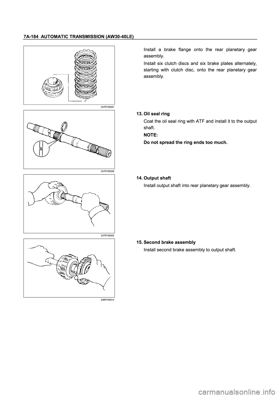 ISUZU TFR SERIES 1997  Workshop Manual �
�
�
� 