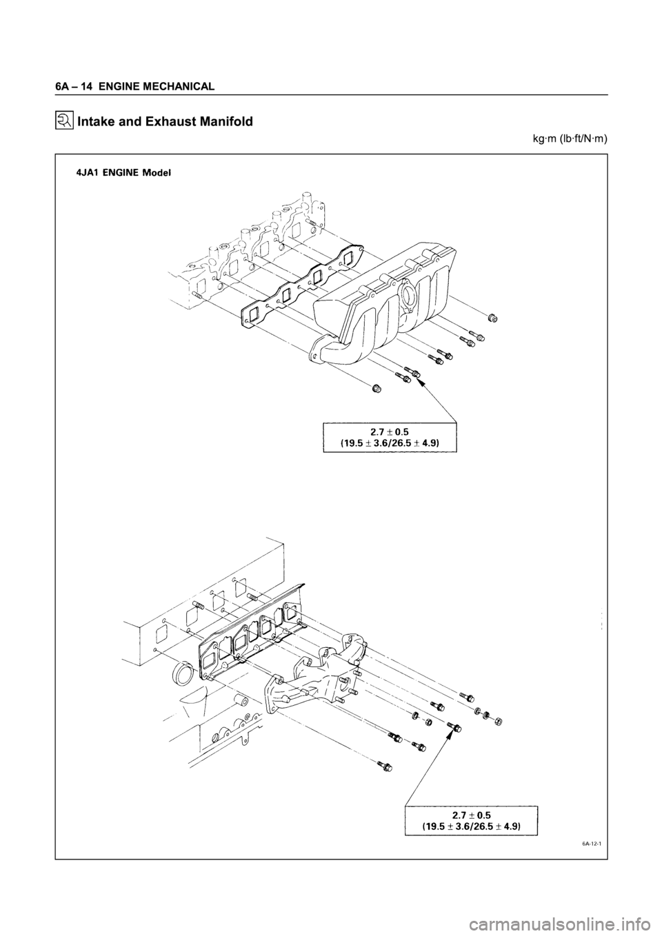ISUZU TFR SERIES 1997  Workshop Manual 