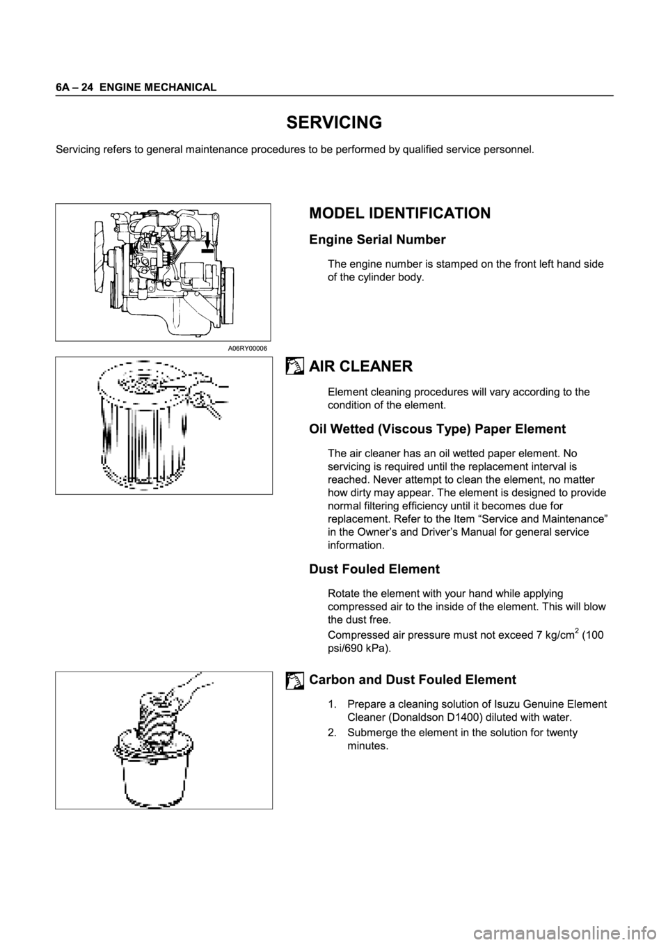ISUZU TFR SERIES 1997  Workshop Manual 