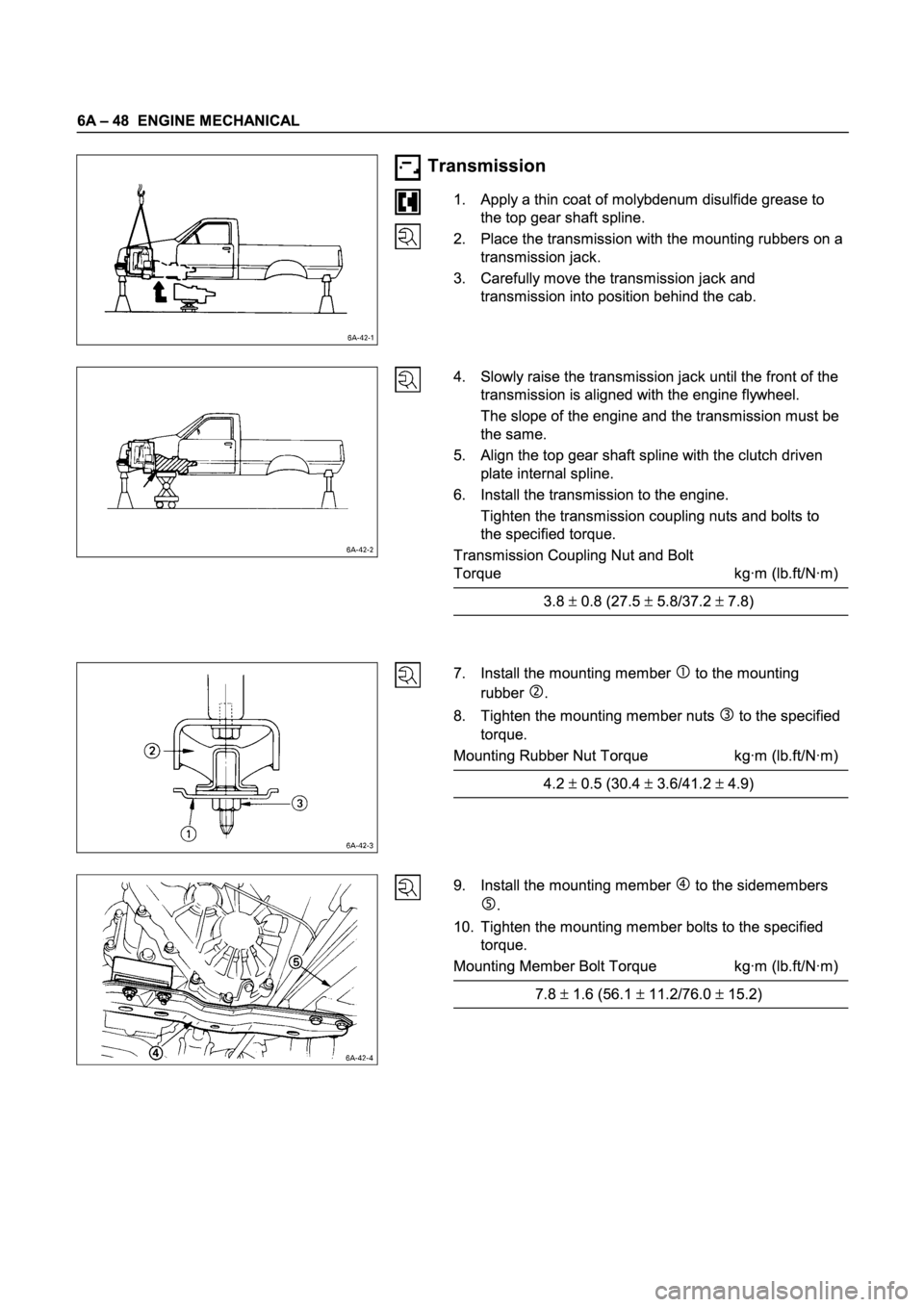ISUZU TFR SERIES 1997  Workshop Manual 