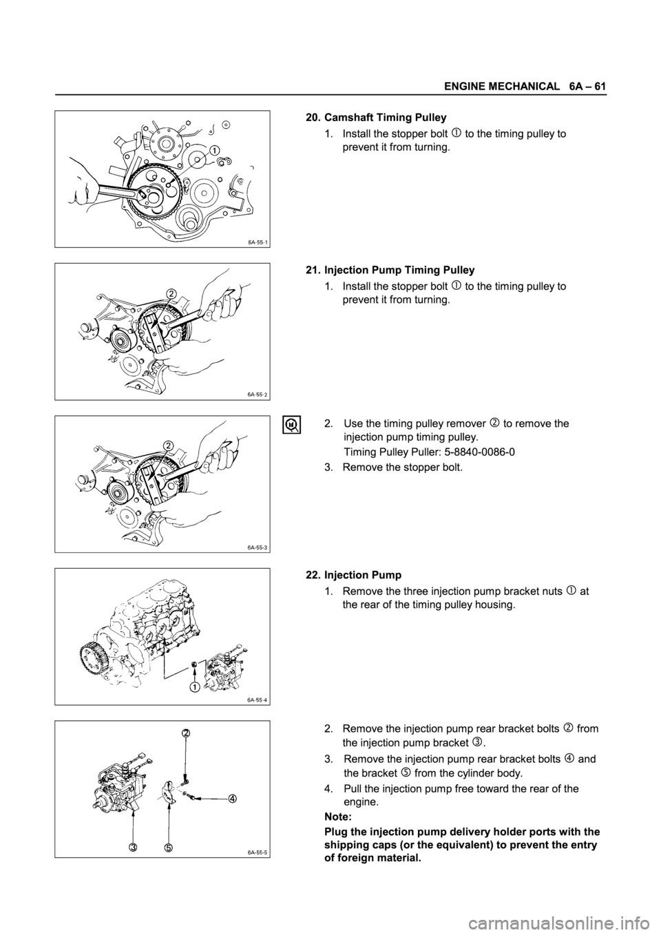 ISUZU TFR SERIES 1997  Workshop Manual 