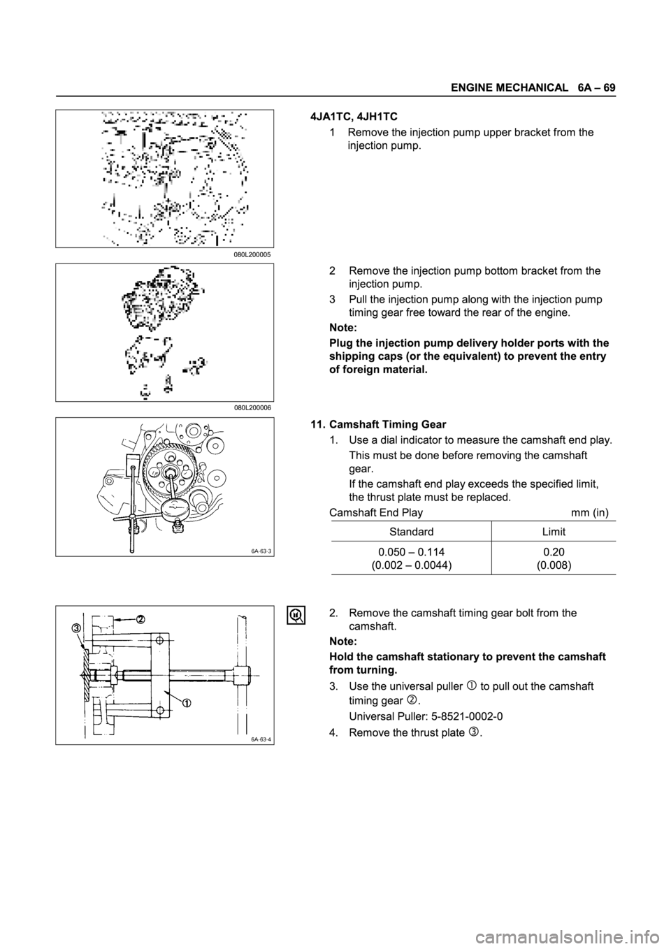 ISUZU TFR SERIES 1997  Workshop Manual 