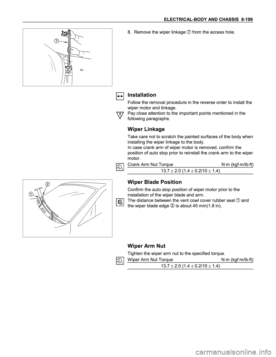 ISUZU TFS SERIES 1997  Workshop Manual 