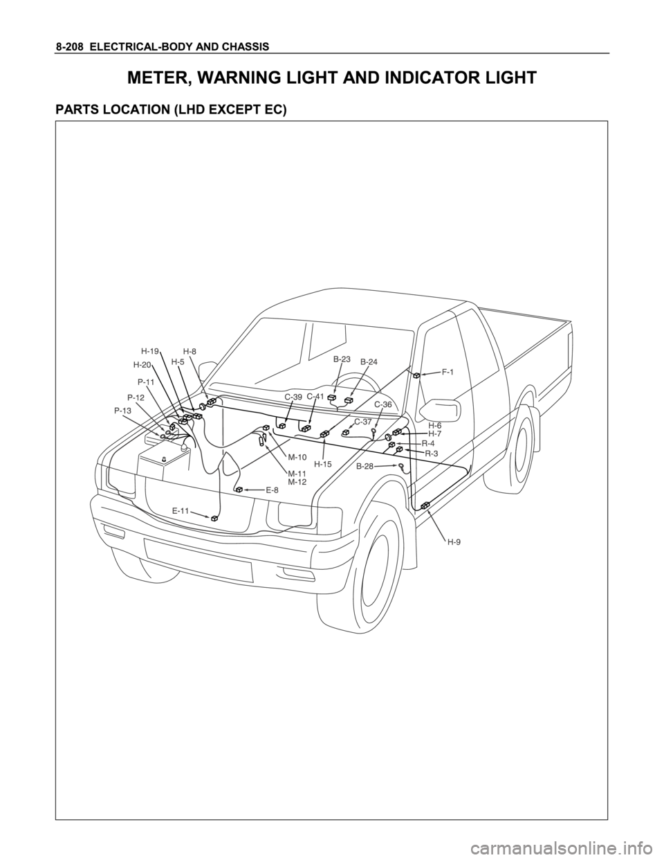 ISUZU TFS SERIES 1997  Workshop Manual 