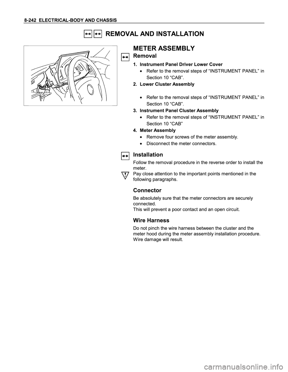ISUZU TFS SERIES 1997  Workshop Manual 