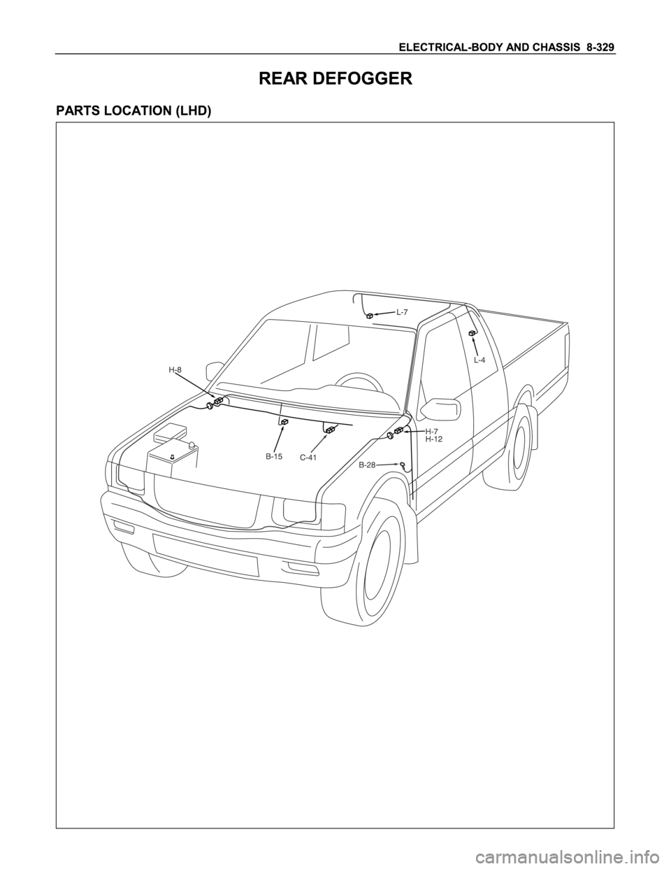 ISUZU TFS SERIES 1997  Workshop Manual 