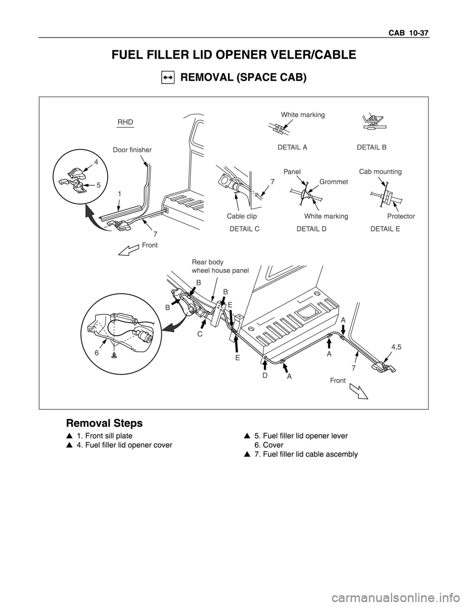 ISUZU TFS SERIES 1997  Workshop Manual 