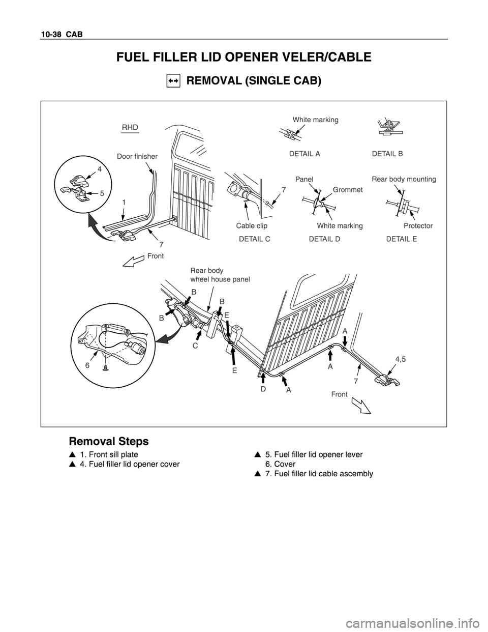 ISUZU TFS SERIES 1997  Workshop Manual 