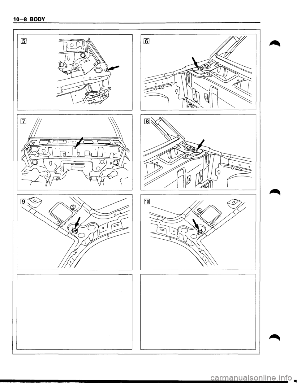 ISUZU TROOPER 1995  Workshop Manual 10 8 BODY 
----------------------------------------~  
