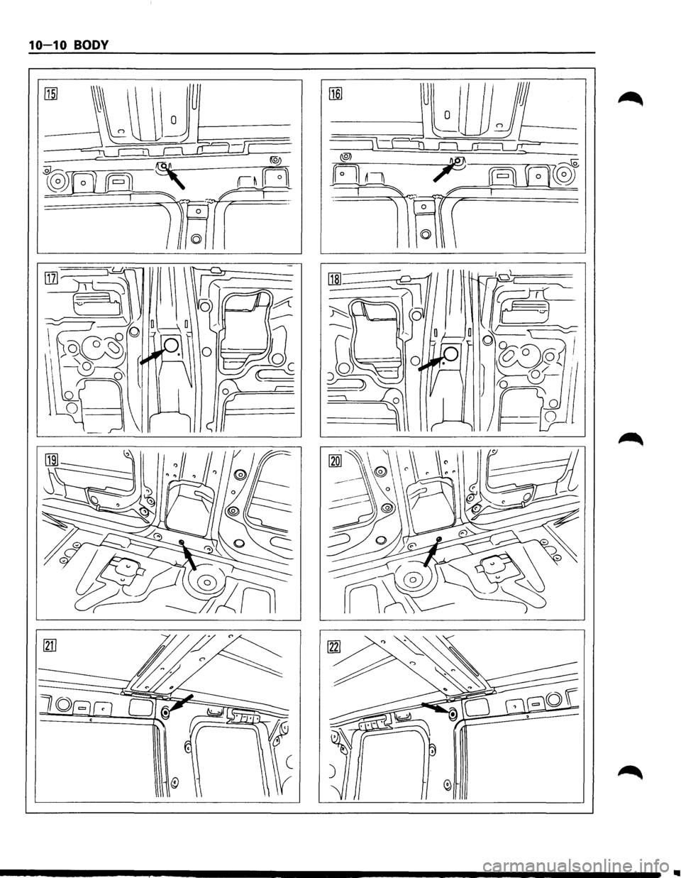 ISUZU TROOPER 1995  Workshop Manual 10-10 BODY 
------~--------------------------~  