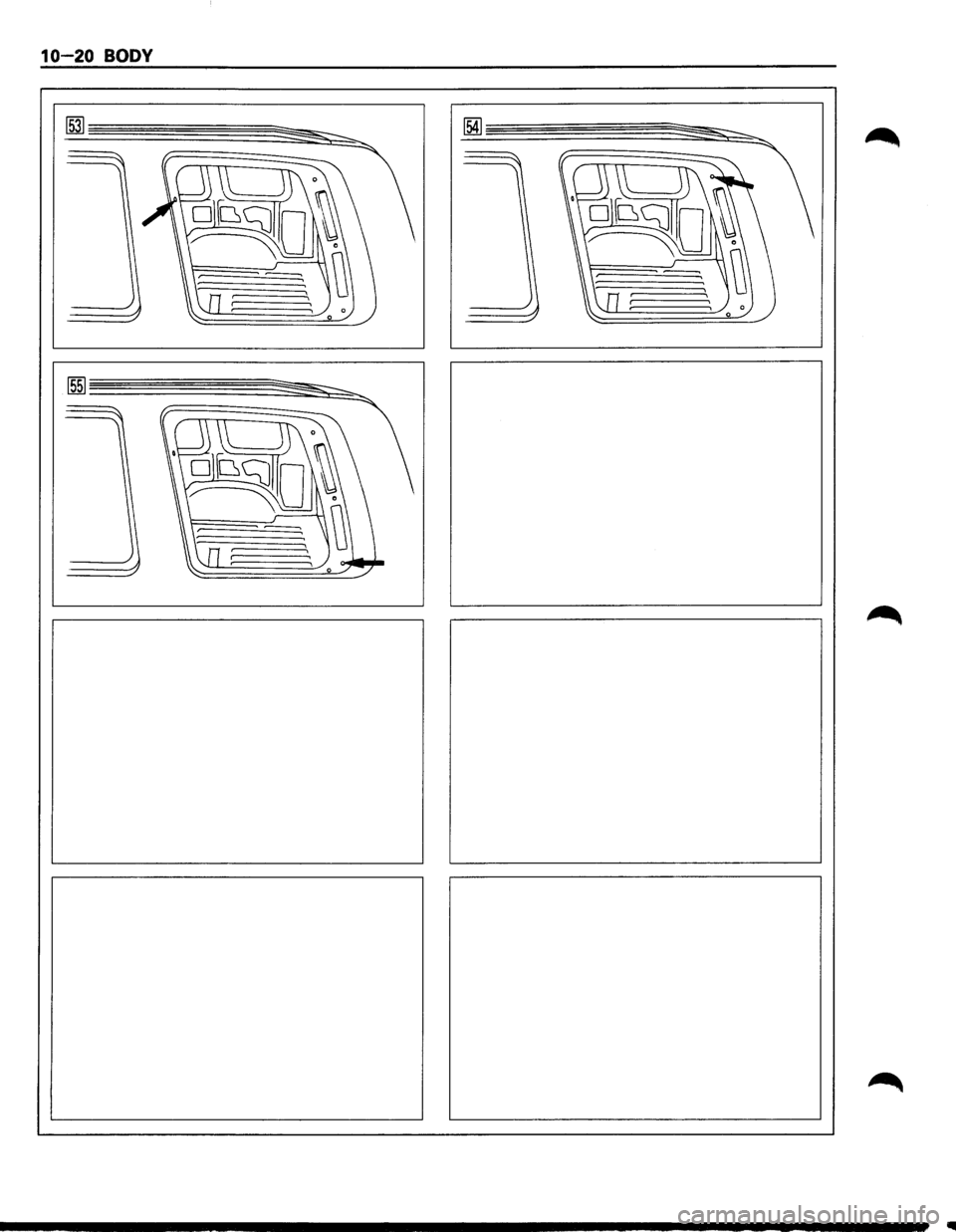 ISUZU TROOPER 1995  Workshop Manual 10-20 BODY 
--------------------------------~------~ ~  