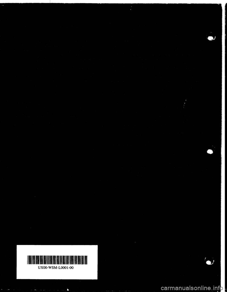 ISUZU TROOPER 1995  Workshop Manual 111111111~ 1~111111 ~1111111 ~111111 ~1111111111111111111 
UXOO-WSM-LOOOl-00  