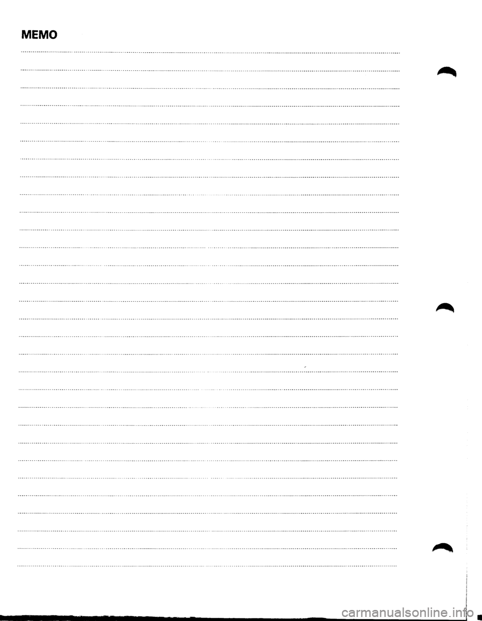 ISUZU TROOPER 1995  Workshop Manual MEMO 
------·················\············· 
-----··········---------------------------\---------------------------------
 ·················