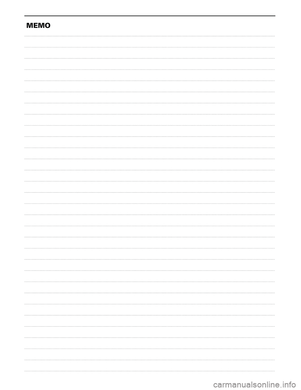 ISUZU TROOPER 1998  Service Repair Manual MEMO 