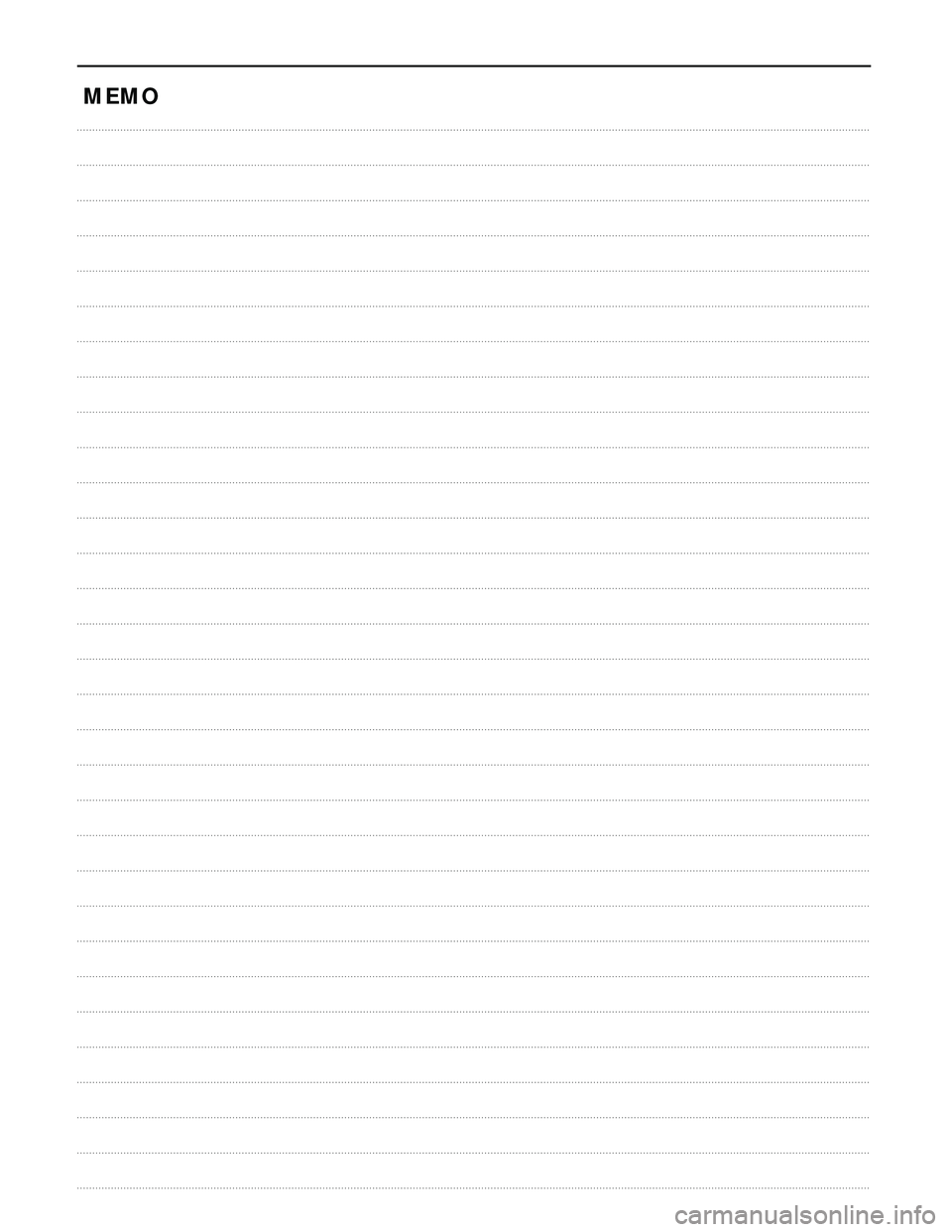 ISUZU TROOPER 1998  Service Repair Manual MEMO 