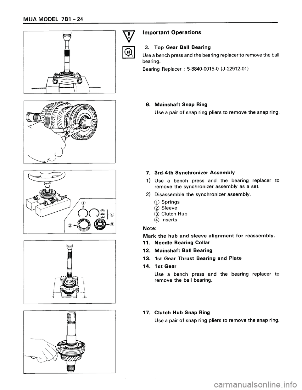 ISUZU TROOPER 1998  Service Repair Manual 