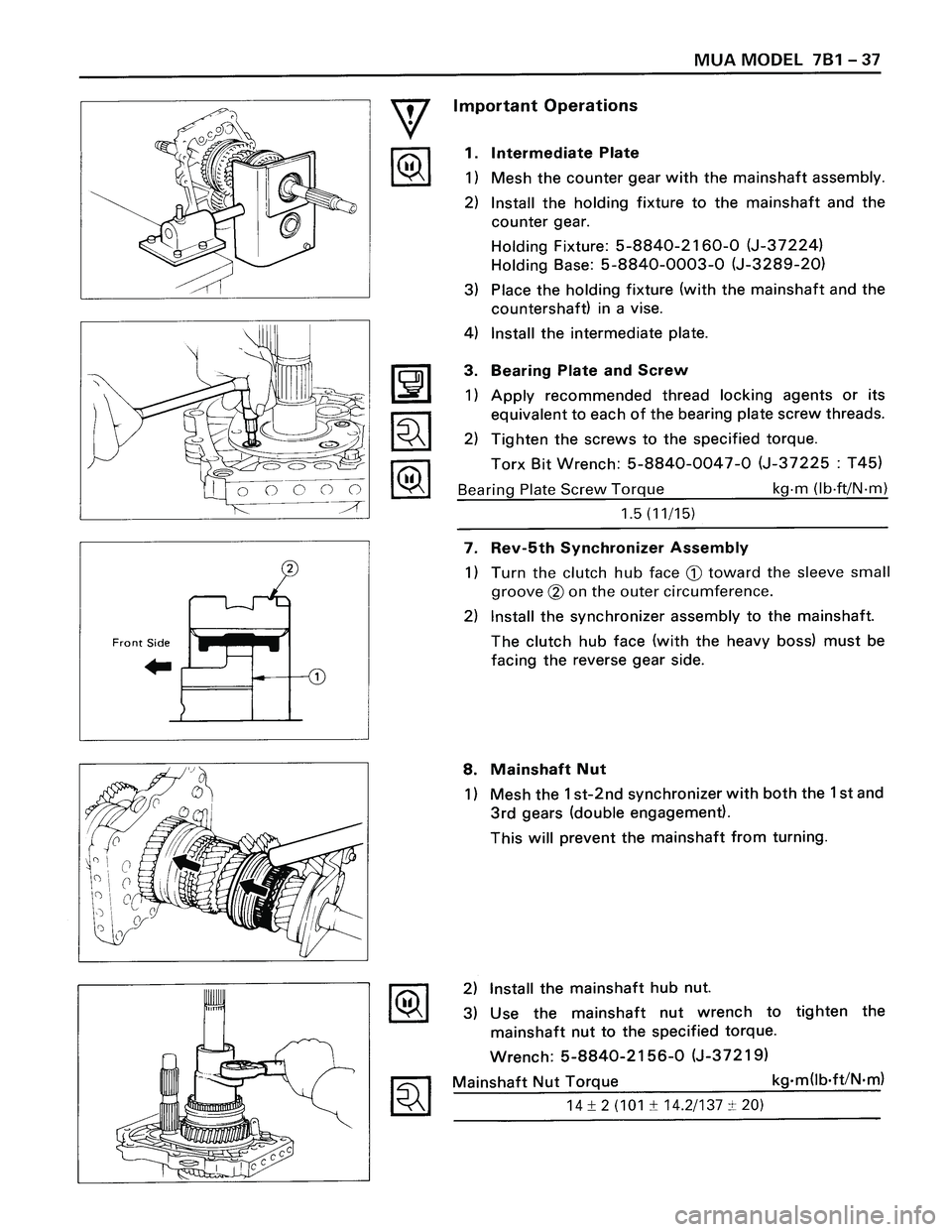ISUZU TROOPER 1998  Service Repair Manual 